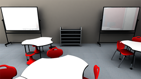 Elementary Collaborative Classroom with Tables - Alt View 2